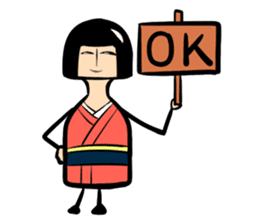 Limbless wooden doll "Rin"(English) sticker #892481