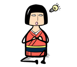 Limbless wooden doll "Rin"(English) sticker #892483