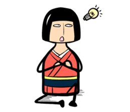 Limbless wooden doll "Rin"(English) sticker #892483