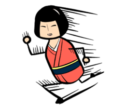 Limbless wooden doll "Rin"(English) sticker #892484