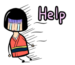 Limbless wooden doll "Rin"(English) sticker #892485