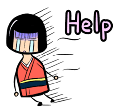 Limbless wooden doll "Rin"(English) sticker #892485