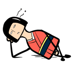 Limbless wooden doll "Rin"(English) sticker #892490