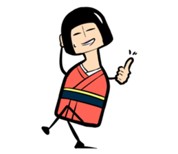 Limbless wooden doll "Rin"(English) sticker #892498