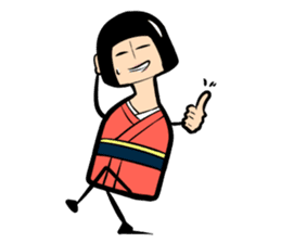 Limbless wooden doll "Rin"(English) sticker #892498