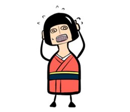 Limbless wooden doll "Rin"(English) sticker #892506