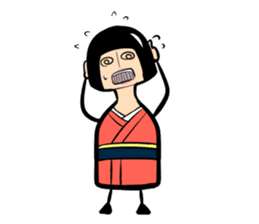 Limbless wooden doll "Rin"(English) sticker #892506