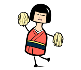 Limbless wooden doll "Rin"(English) sticker #892510