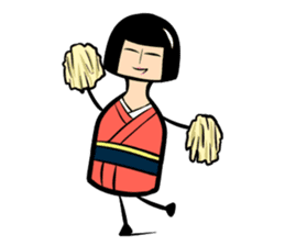 Limbless wooden doll "Rin"(English) sticker #892510