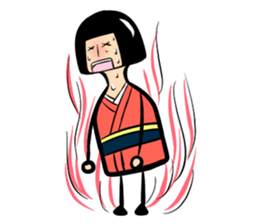 Limbless wooden doll "Rin"(English) sticker #892514