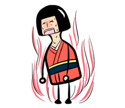 Limbless wooden doll "Rin"(English) sticker #892514