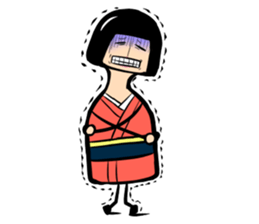 Limbless wooden doll "Rin"(English) sticker #892515