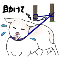 A white dog, KUNIO sticker #892715