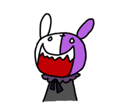 Goth rabbit sticker #893147