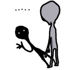 alien peace sticker #894004