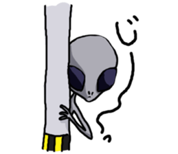 alien peace sticker #894007