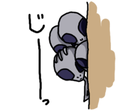 alien peace sticker #894019