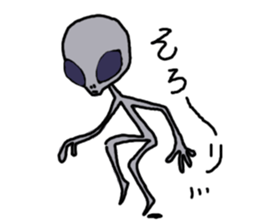 alien peace sticker #894021