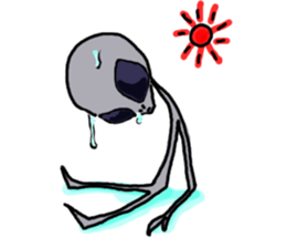 alien peace sticker #894038