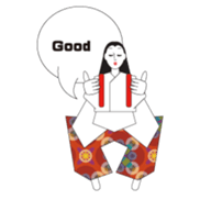 A Japanese shrine maiden sticker #894401