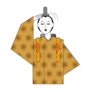 A Japanese shrine maiden sticker #894413