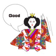A Japanese shrine maiden sticker #894415