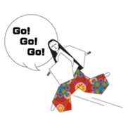 A Japanese shrine maiden sticker #894426