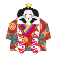 A Japanese shrine maiden sticker #894435