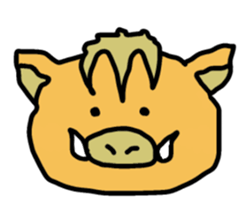 Otto the baby boar sticker #895239