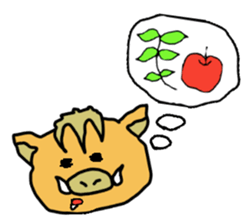 Otto the baby boar sticker #895247