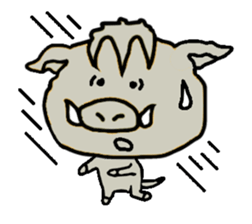 Otto the baby boar sticker #895254