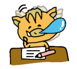 Otto the baby boar sticker #895259