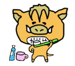 Otto the baby boar sticker #895261