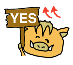 Otto the baby boar sticker #895266