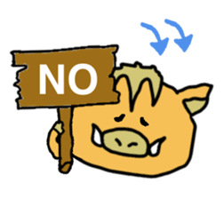 Otto the baby boar sticker #895267