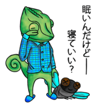 LEON of mean chameleon sticker #895576