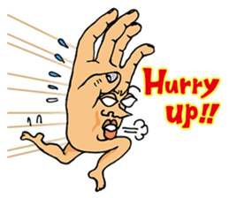 The hand got legs PART 2(English version sticker #895600