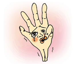 The hand got legs PART 2(English version sticker #895608