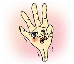 The hand got legs PART 2(English version sticker #895608