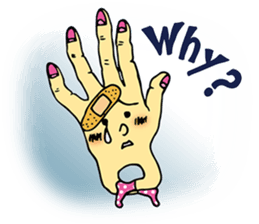 The hand got legs PART 2(English version sticker #895611