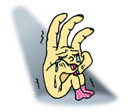 The hand got legs PART 2(English version sticker #895613