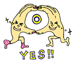 The hand got legs PART 2(English version sticker #895615