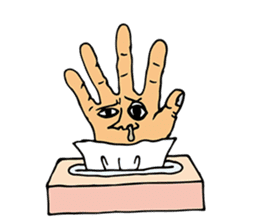 The hand got legs PART 2(English version sticker #895631