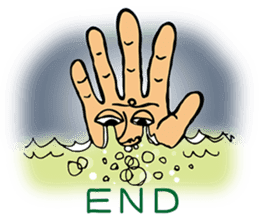 The hand got legs PART 2(English version sticker #895638