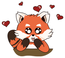 Little Tipsy the Red Panda sticker #897567