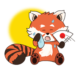 Little Tipsy the Red Panda sticker #897570