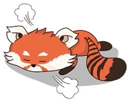 Little Tipsy the Red Panda sticker #897574