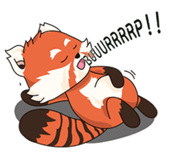 Little Tipsy the Red Panda sticker #897579