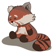 Little Tipsy the Red Panda sticker #897580