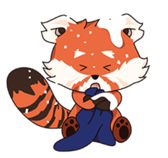 Little Tipsy the Red Panda sticker #897585
